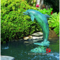 bronze garden dolphin statue fountain
